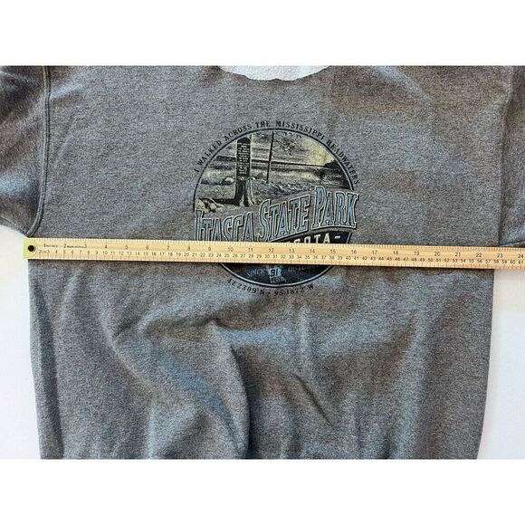 vintage itasca state park Sweater 90’s Look Minnesota M L XL 46” Bust - Picture 4 of 5